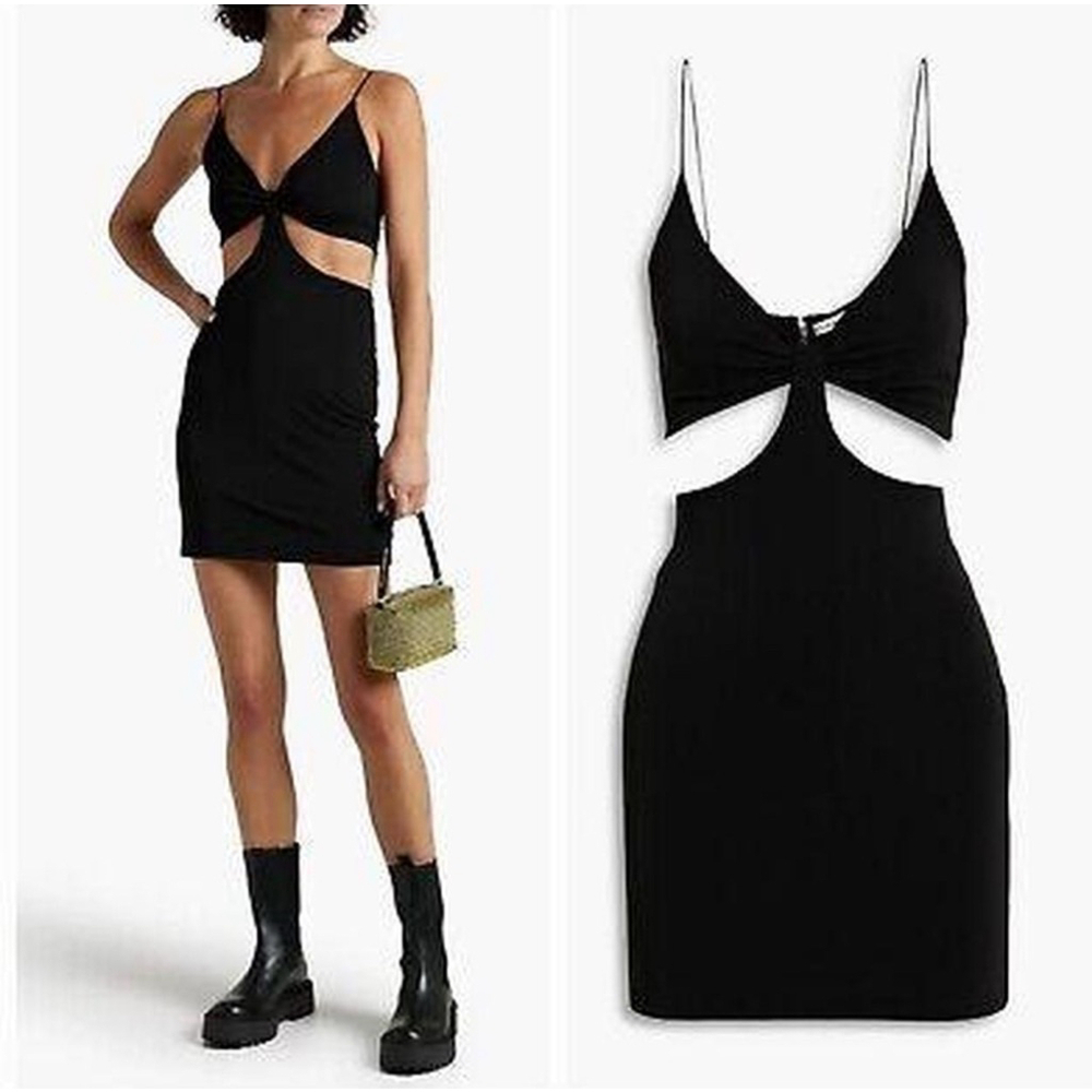 Alice + Olivia Havana Black Cut-Out Mini Dress Size 2